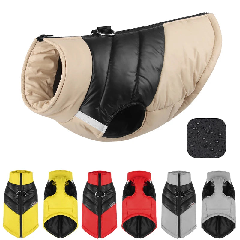 Waterproof Winter Dog Jacket Warm Vest for All Sizes