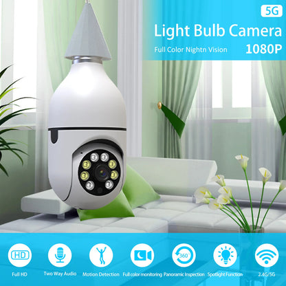 2.4G E27 Light Bulb WiFi 360° HD IP Camera CCTV