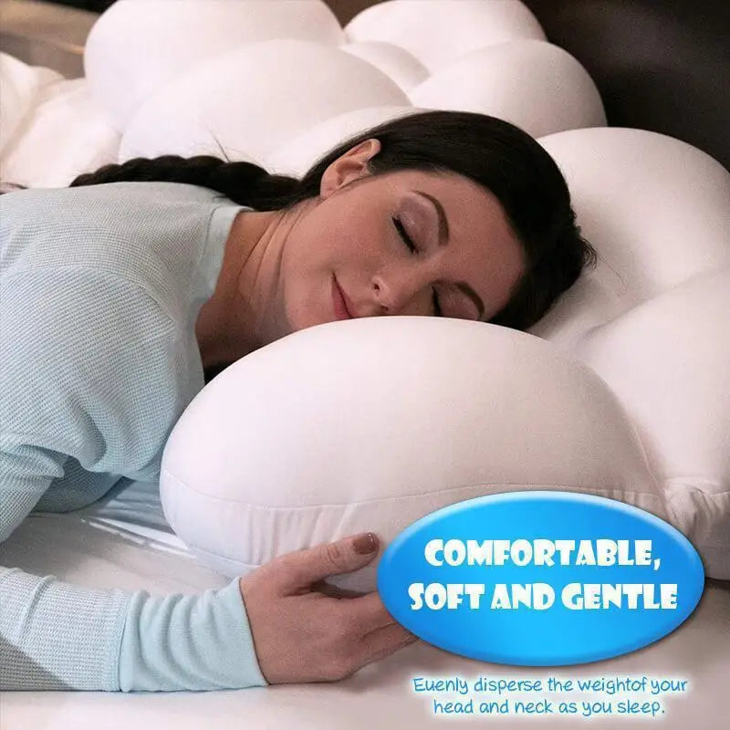 Egg Shaped Cloud Pillow 3D Ergonomic Memory Foam Support