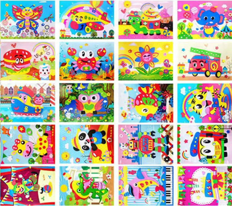 Kids 3D EVA Foam Stickers Animal Puzzle Educational Toy