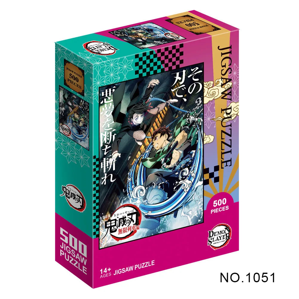 Demon Slayer 500/1000 Piece Jigsaw Puzzle Anime Educational Toy