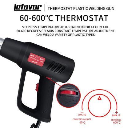 2000W Electric Hot Air Gun Dual Wind Temperature Control