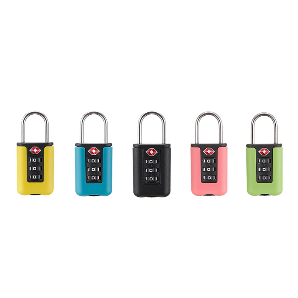 Black Customs Code Lock for Travel Luggage 3-Digit