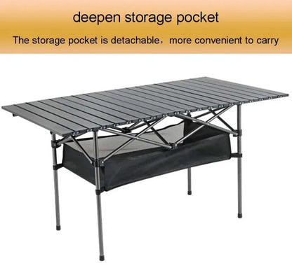 Outdoor Folding Long Table Storage Net Stable Picnic Desk