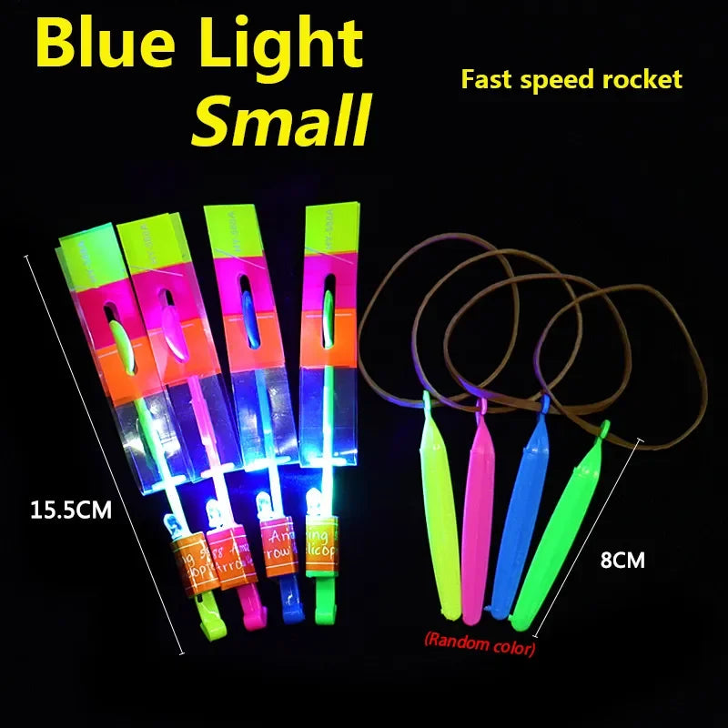 LED Arrow Rocket Helicopter Flying Party Light Toy