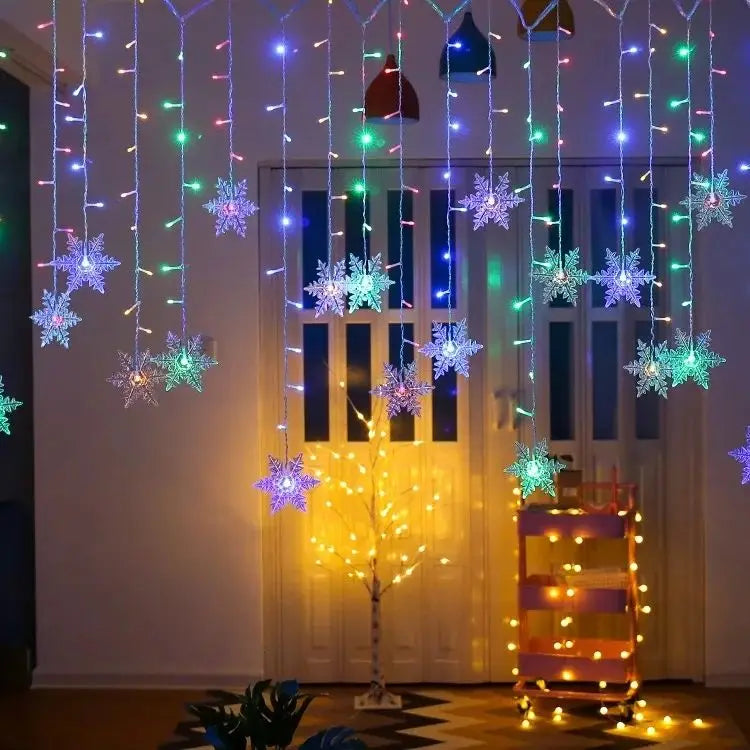 Snowflake Christmas LED String Lights (3.2m)