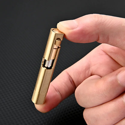 MINI Brass Pen Keychain EDC Portable Signature Ballpoint