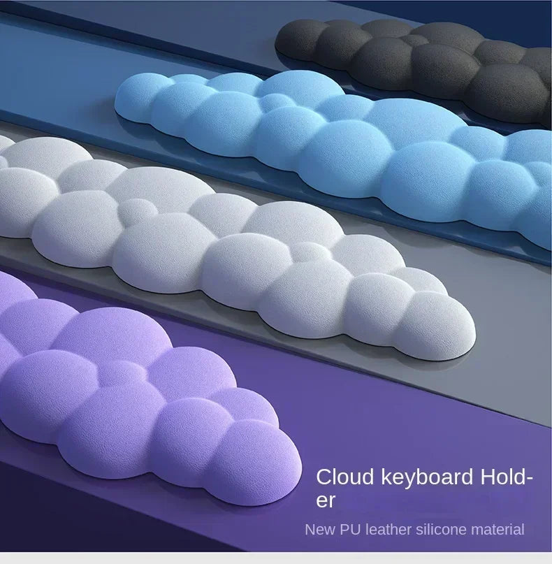 Mouse Pad with Wrist Rest Keyboard Cloud Anti-Slip