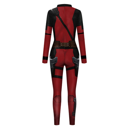 Wolverine Deadpool Cosplay Jumpsuit Halloween Party Suit