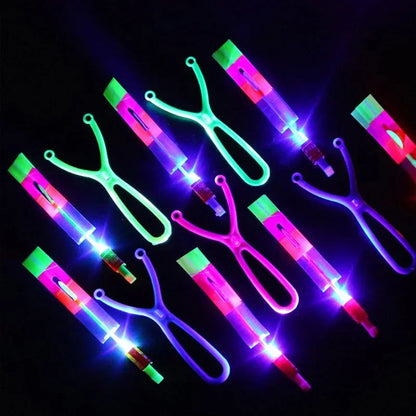 LED Arrow Rocket Helicopter Flying Party Light Toy