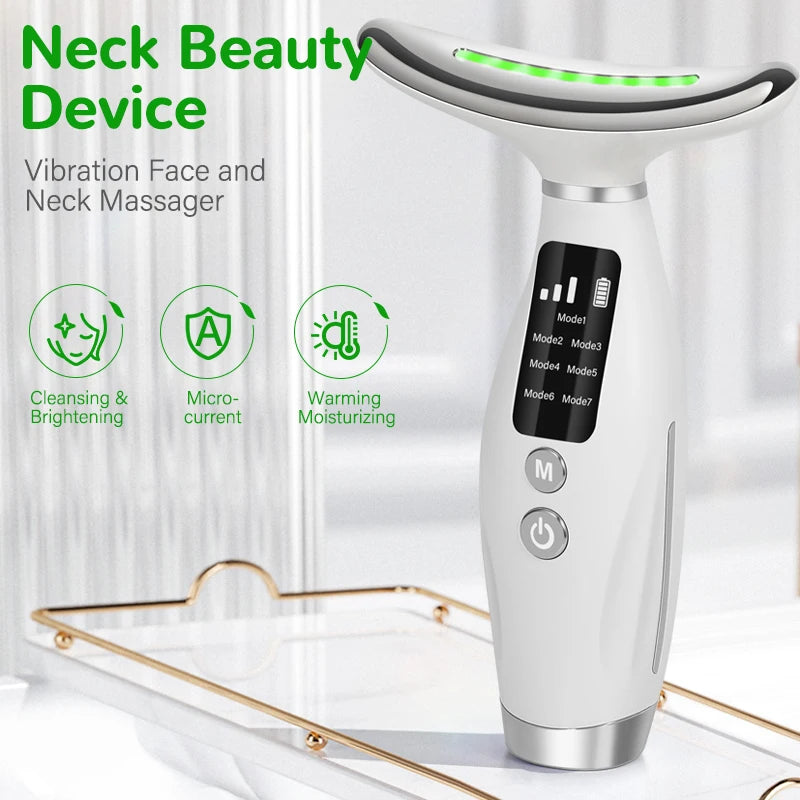 Neck & Face Vibration Beauty Massage Device Skin Lifting Machine