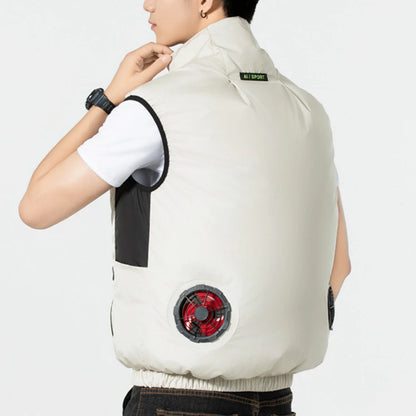 2024 Cool Vest Wearable Cooling Fan Fishing Work Vest