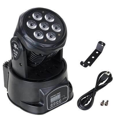 Mini LED 7x12W RGBW Wash Moving Head Disco Light