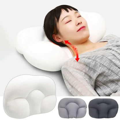 Egg Shaped Cloud Pillow 3D Ergonomic Memory Foam Support