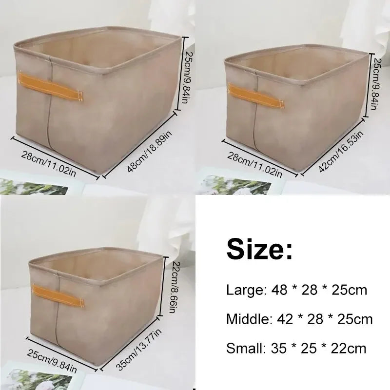 Foldable Clothes Storage Box Steel Frame Wardrobe Organizer