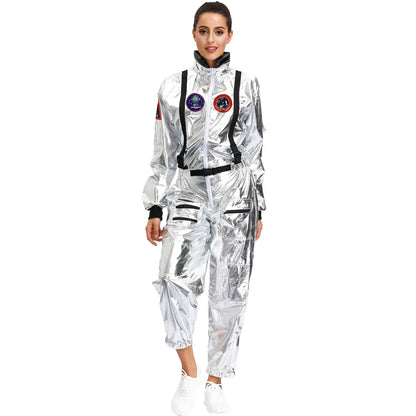 Astronaut Space Suit Costume Adult Kids Family Party Outfit