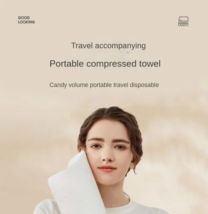 Disposable Travel Compressed Face Towels Thickened