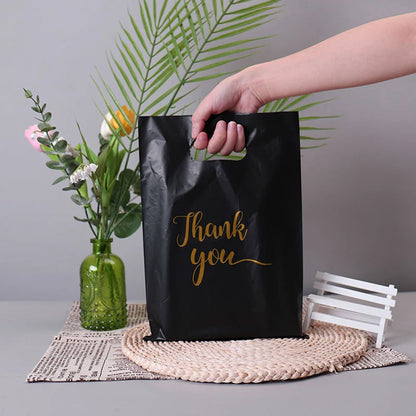 10/50/100Pcs Thank You Gift Bags Plastic Party Treat