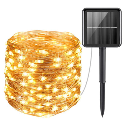 Solar LED String Lights for Christmas and Garden Parties