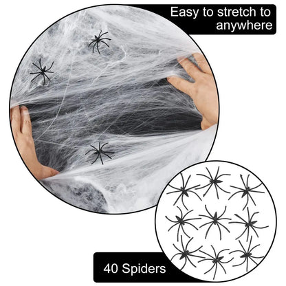 Outdoor Spider Web Decoration