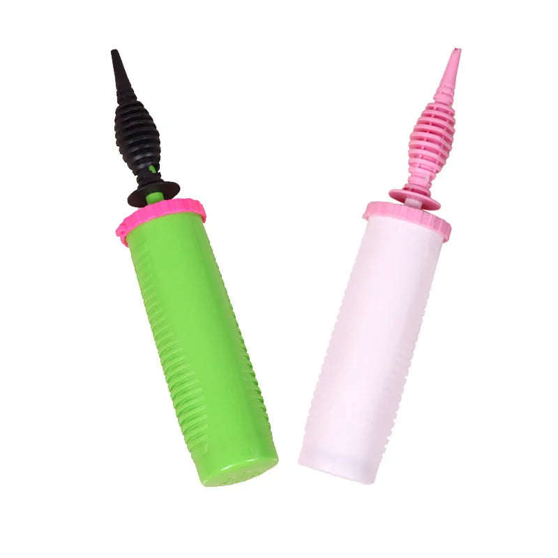 Hand Push Balloon Inflator Mixed Colors Portable Pump