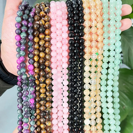 1 Strand 45pcs Natural Stone Beads DIY Bracelet Necklace