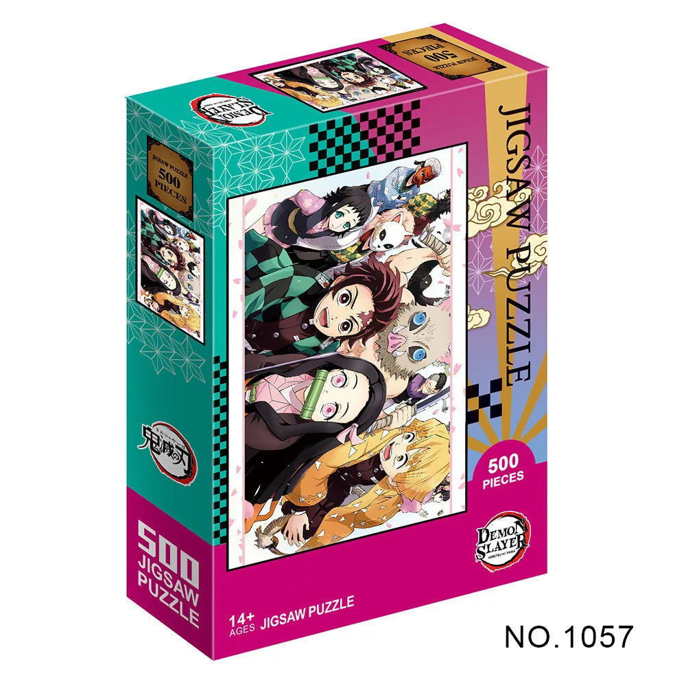 Demon Slayer 500/1000 Piece Jigsaw Puzzle Anime Educational Toy