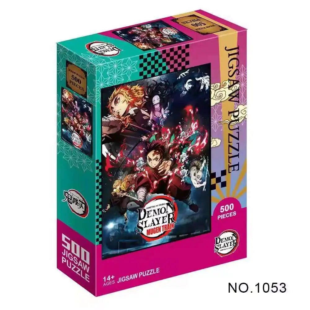 Demon Slayer 500/1000 Piece Jigsaw Puzzle Anime Educational Toy