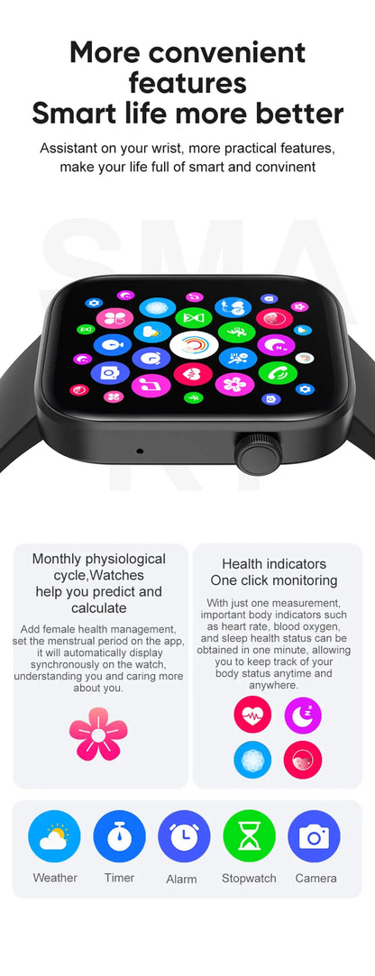 COLMI P71 Voice Calling Smartwatch Men Women IP68 Health