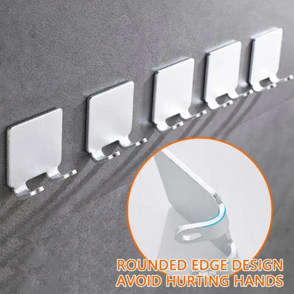 Bathroom Aluminum Razor Holder Storage Hook Shaver Shelf Accessories