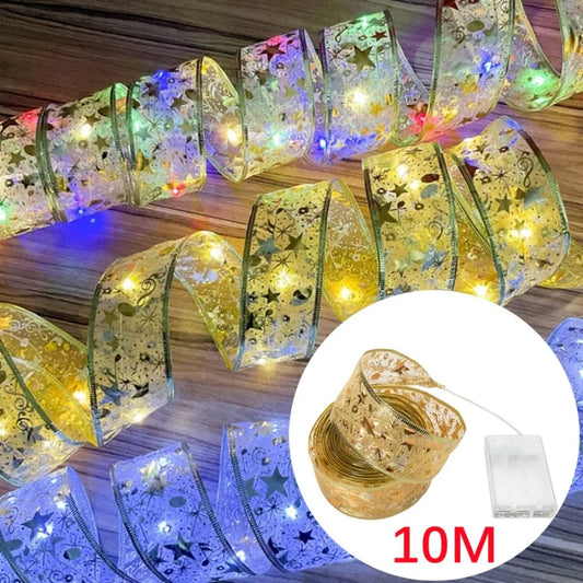 LED Ribbon Lights Christmas Tree Ornament DIY Decor