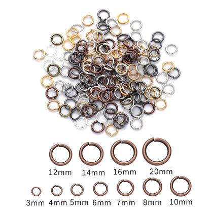 200pcs Jump Rings Connectors DIY Jewelry Making Supply