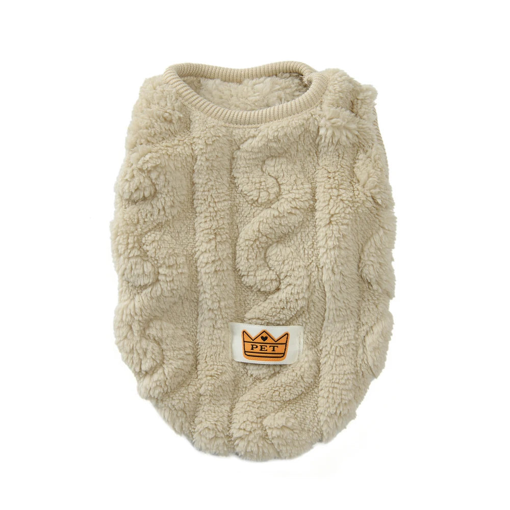 Soft Fleece Dog Sweater for Small Dogs Cats Winter Warm