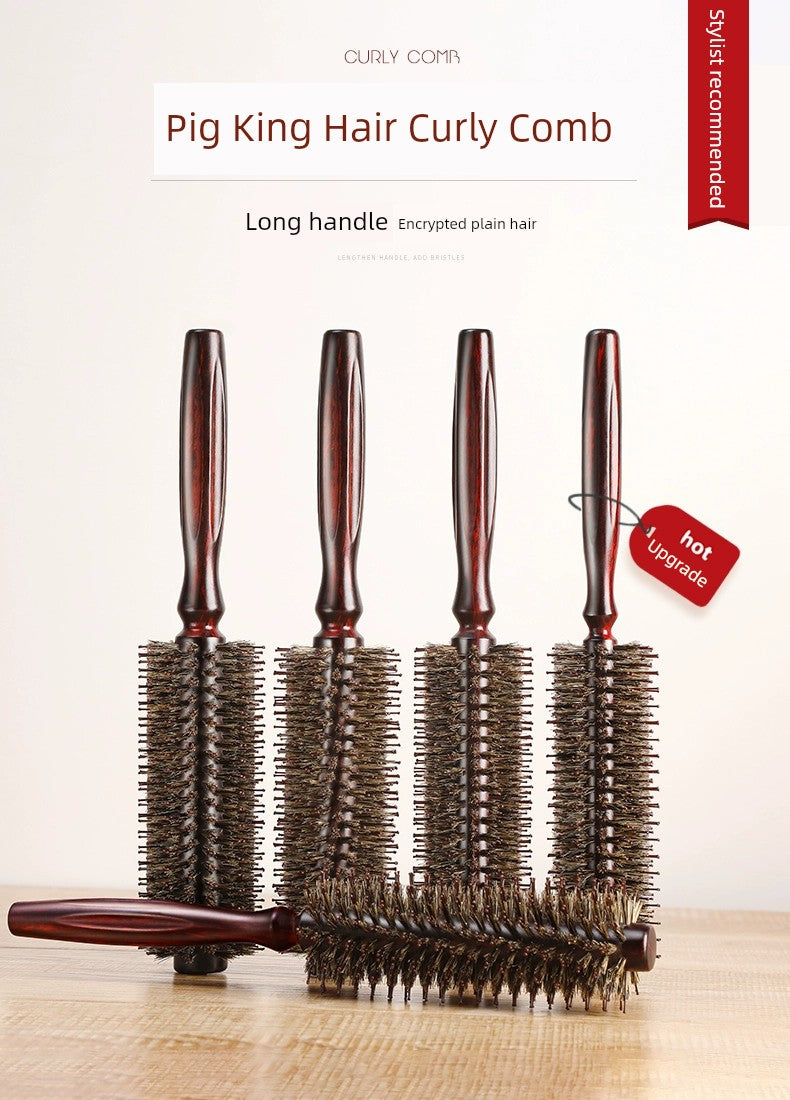 Bristle Cylinder Hair Salon Professional Comb Styling