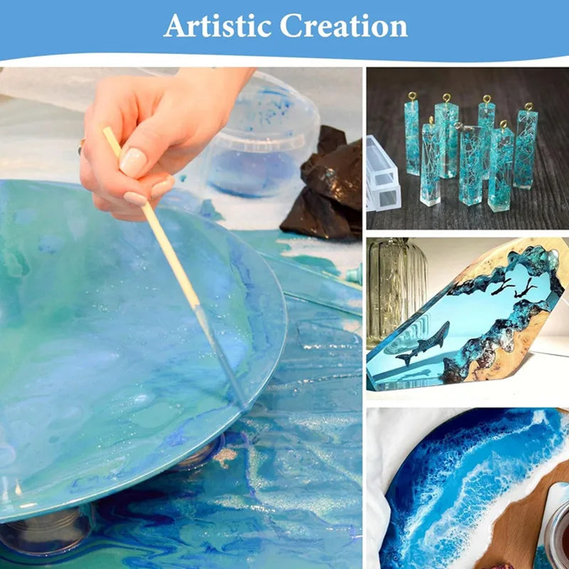 Crystal Clear Epoxy Resin Kit Bubble-Free Casting