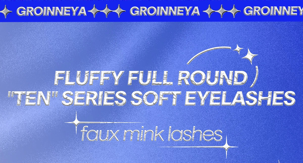 GROINNEYA 5/10 pairs 3D Mink Fluffy Eyelashes Dramatic