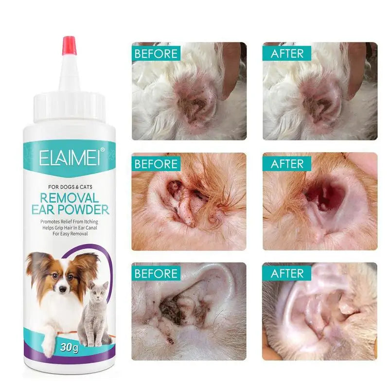 Pet Ear Powder Hair Removal Ear Cleaner Deodorizer