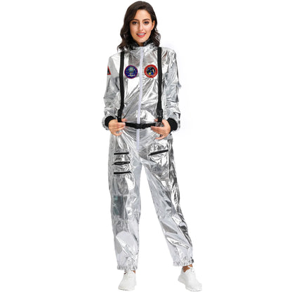 Astronaut Space Suit Costume Adult Kids Family Party Outfit