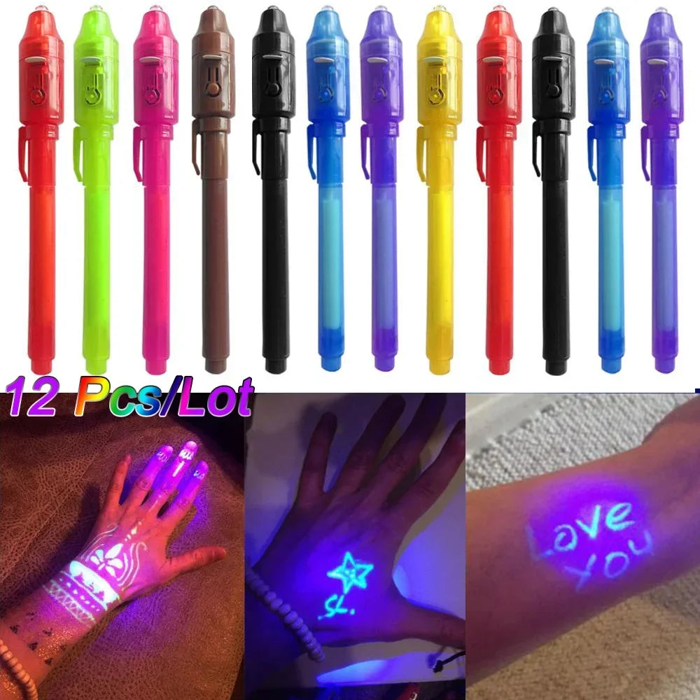 Invisible Ink UV Spy Pen Magic Marker Kids Party Favor