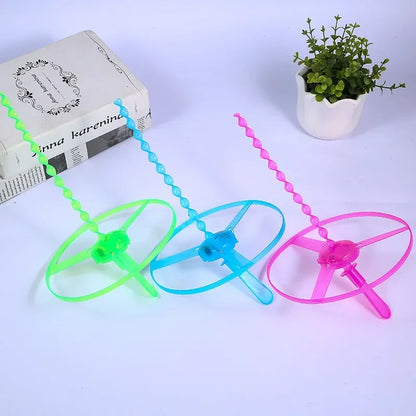 LED Luminous Bamboo Dragonfly Flying Toy Night Party Favor