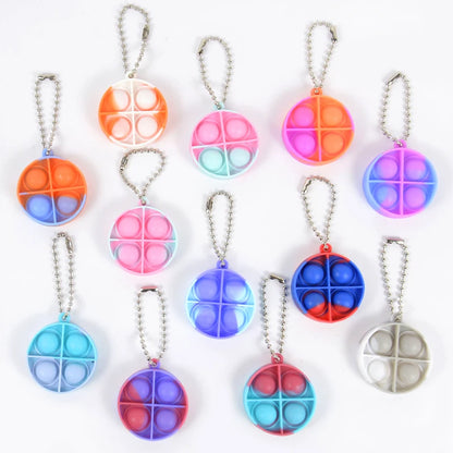 10/20pcs Mini Pop Keychain Sensory Fidget Party Favor