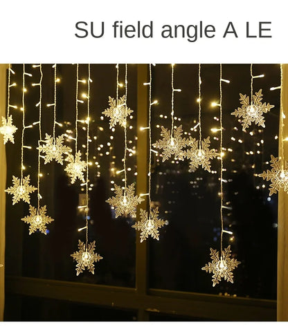 Snowflake Christmas LED String Lights (3.2m)