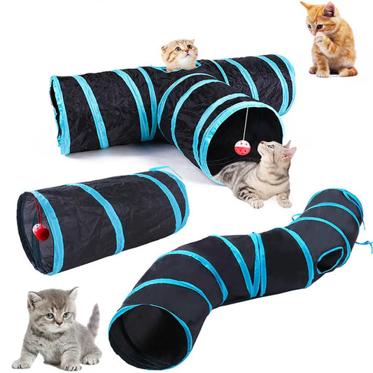 Foldable Cat Tunnel Breathable Indoor Pet Toy