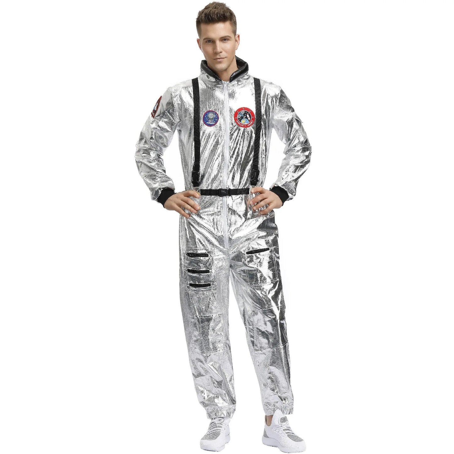 Astronaut Space Suit Costume Adult Kids Family Party Outfit