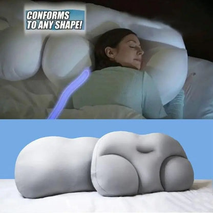 Egg Shaped Cloud Pillow 3D Ergonomic Memory Foam Support