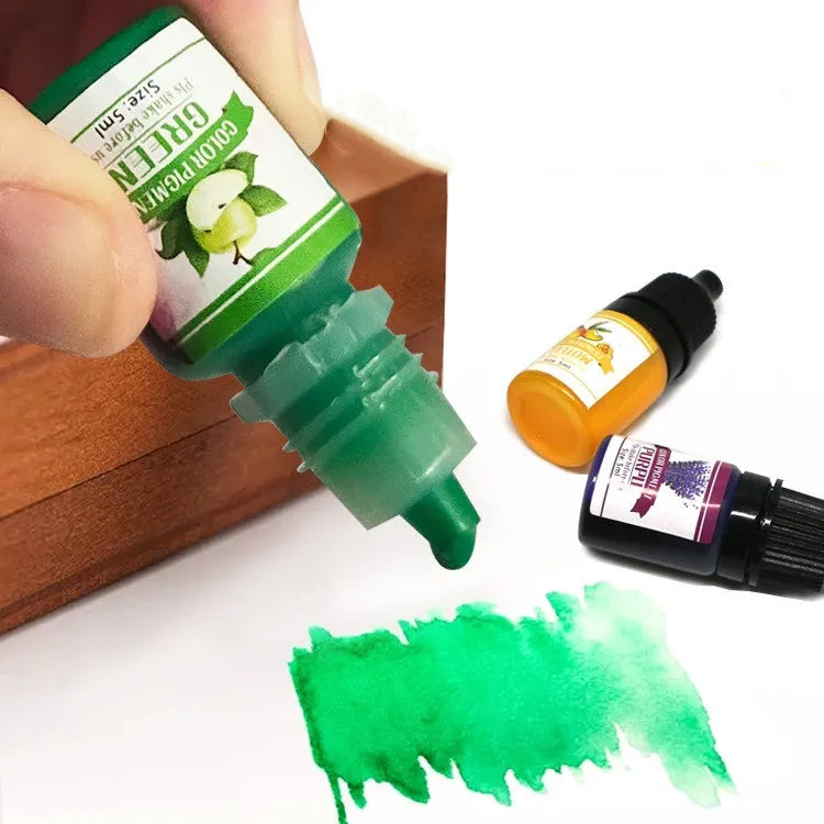 24-Color Epoxy Pigment Liquid Resin Dye Jewelry Craft