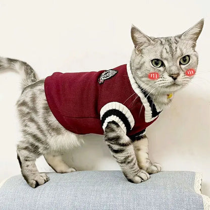 Pet Winter Jacket Cat Dog Sweater Warm Christmas Outfit