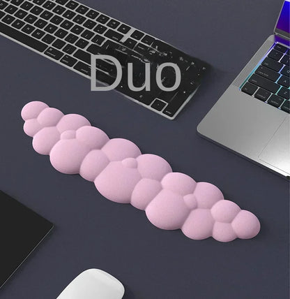 Mouse Pad with Wrist Rest Keyboard Cloud Anti-Slip