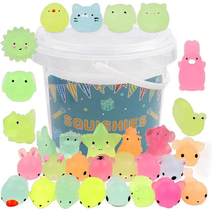 12/36PCS Kawaii Mochi Squishy Toys Party Stress Relief