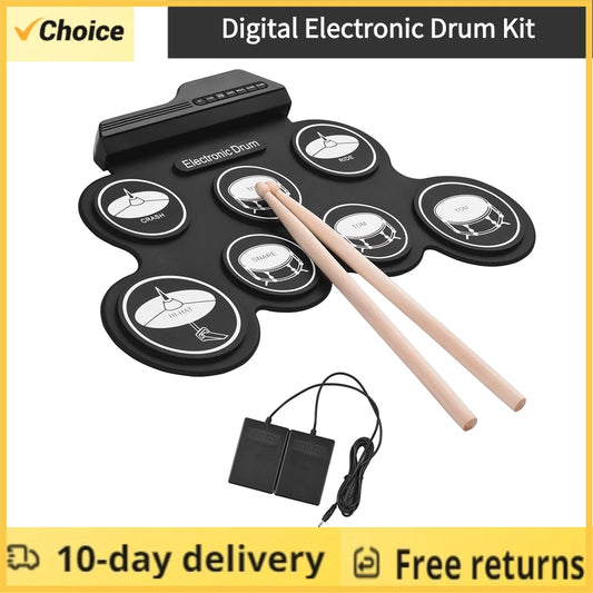 USB Roll-Up Drum Set